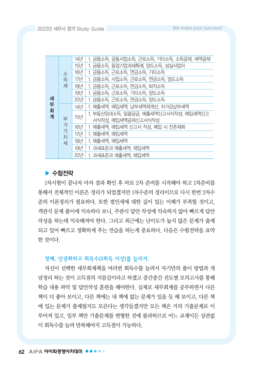 세무사 2차 시험